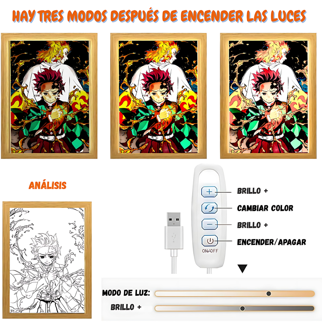 Cuadro Led de Tanjiro